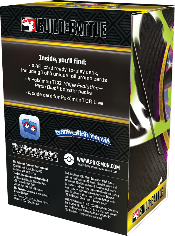 Pokemon TCG ME05 Pitch Black Build & Battle Box Display (EN)