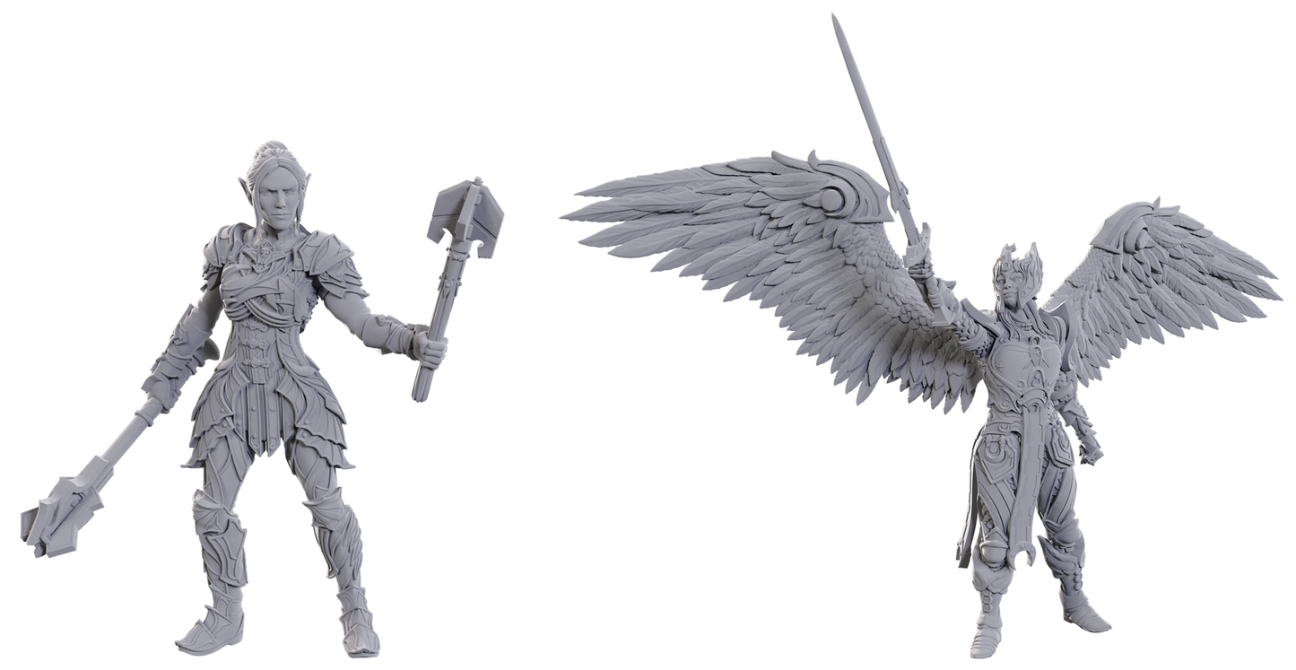 D&D Unpainted Minis Special Edition Baldur's Gate 3 DAME AYLIN & MINTHARA