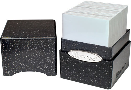 Ultra Pro Deck Box Satin Cube Glitter Black