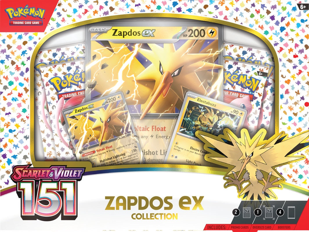 Pokemon TCG - Scarlet & Violet 151 Zapdos EX Collection Box