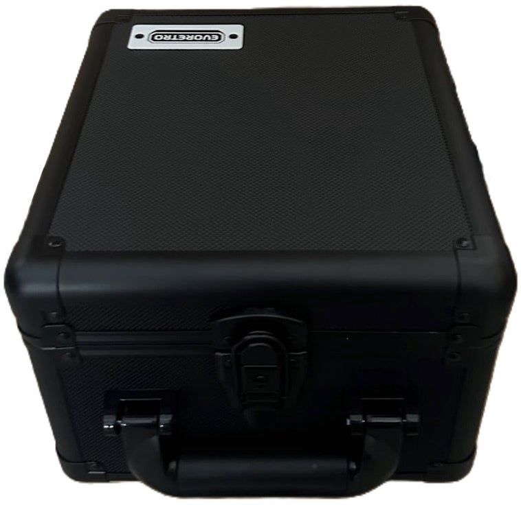 EvoRetro Graded Card Storage Box Heavy Duty 2 Rows Black/aluminum