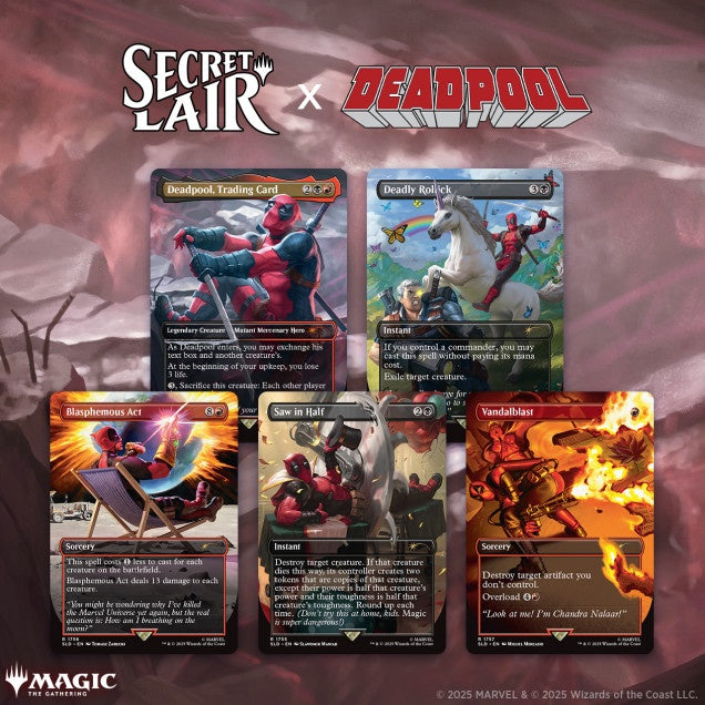MTG Secret Lair x Marvel's Deadpool