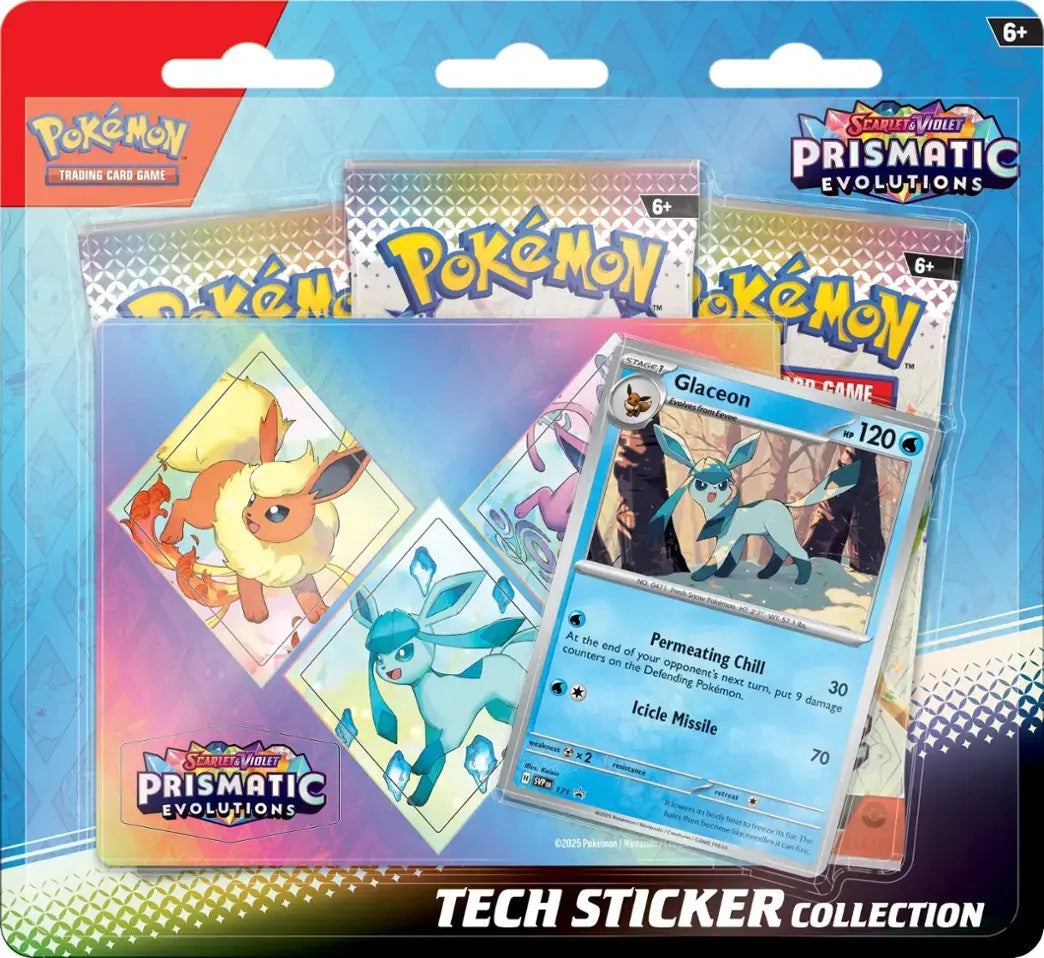 Pokemon Sv8.5 Prismatic Evolutions Tech Sticker Collection