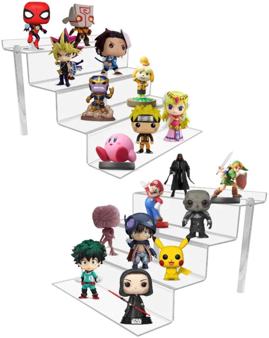 EvoRetro Acrylic Display Stand 4-step 2pk