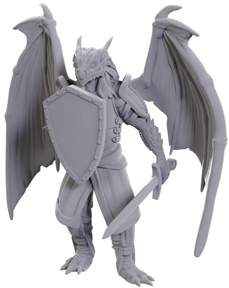 D&D Unpainted Minis Wv25 Dragonborn Of Bahamut