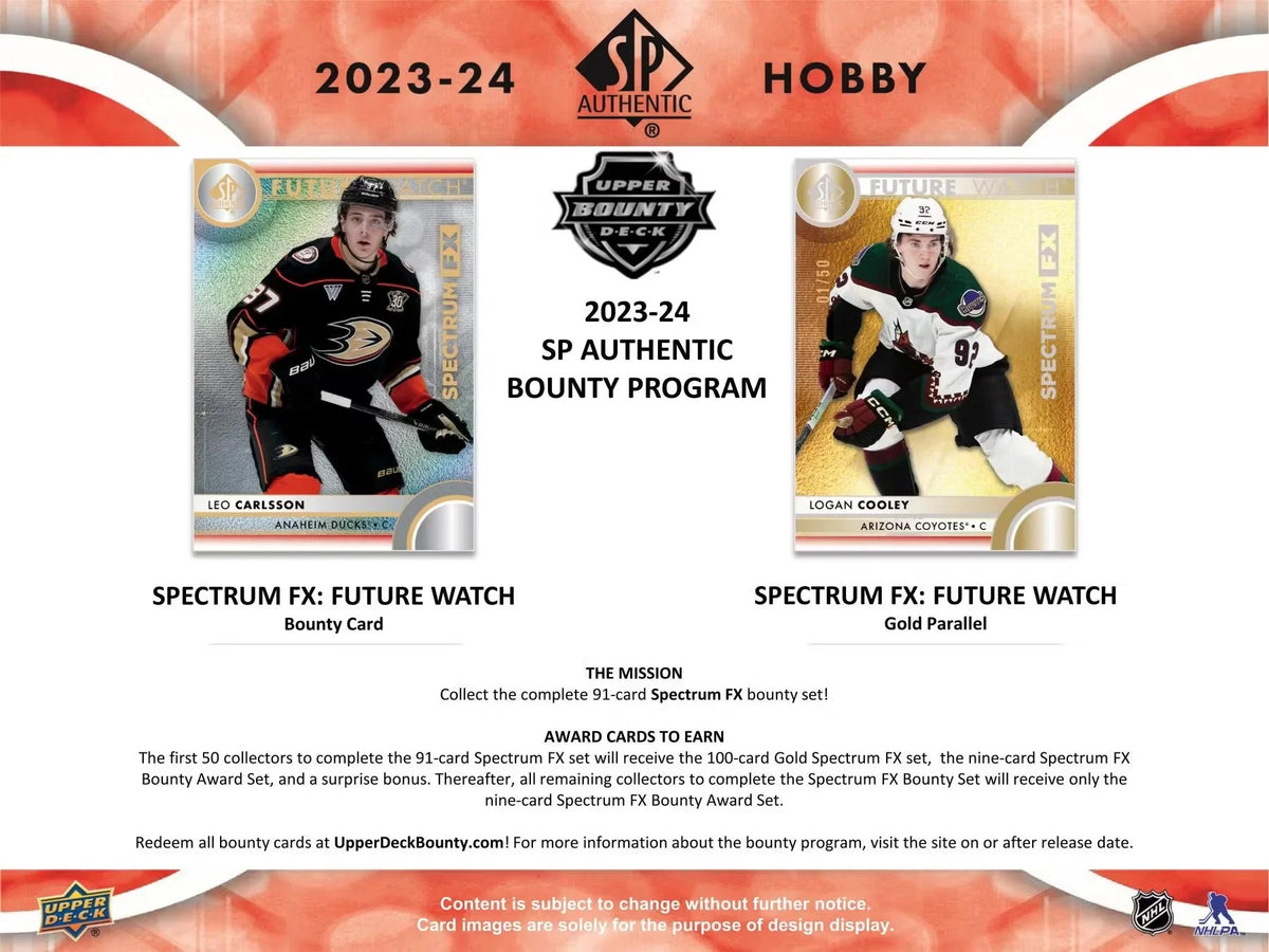 Upper Deck SP Authentic Hockey 23/24 Hobby Box