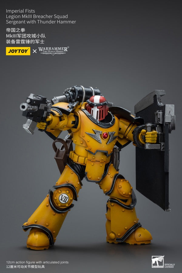 Legion MkIII Breacher Squad Sergeant with Thunder Hammer Imperial Fists Joy Toy