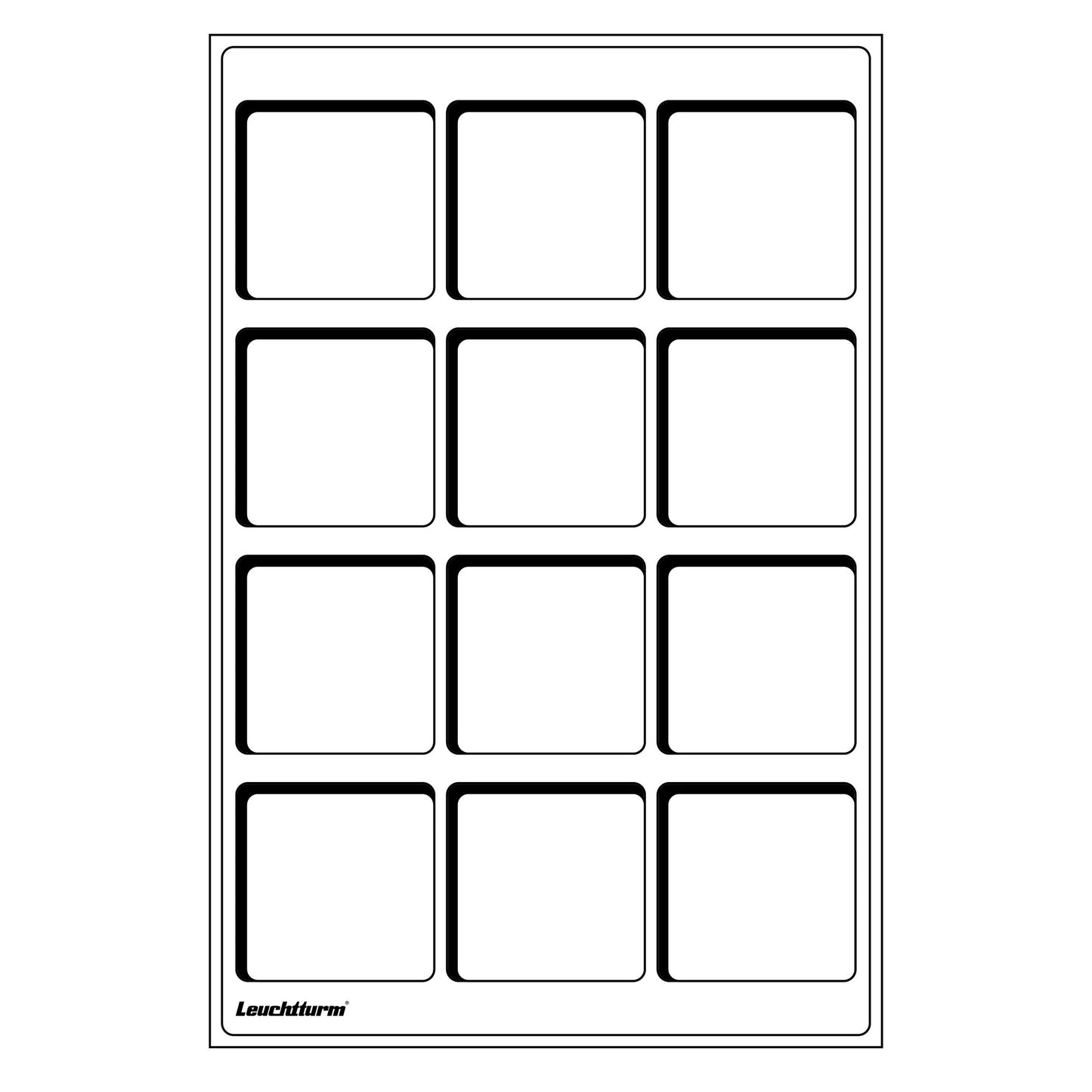 Plateaux à pièces L pour 12 pièces jusqu'à 67 mm de diamètre, bleus