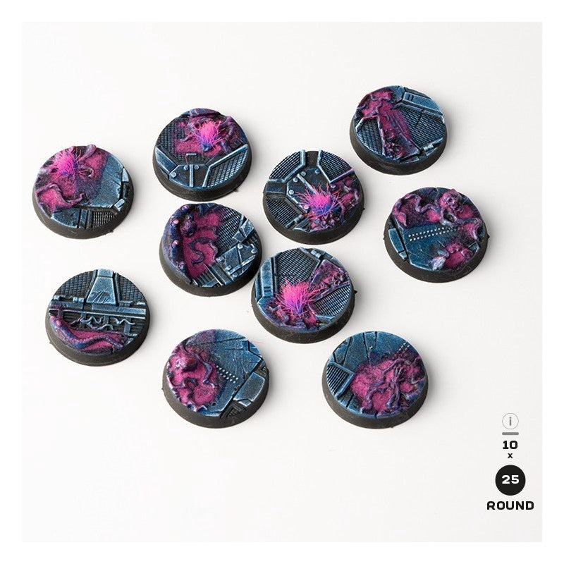 Alien Infestation Bases Round 25mm (x10)