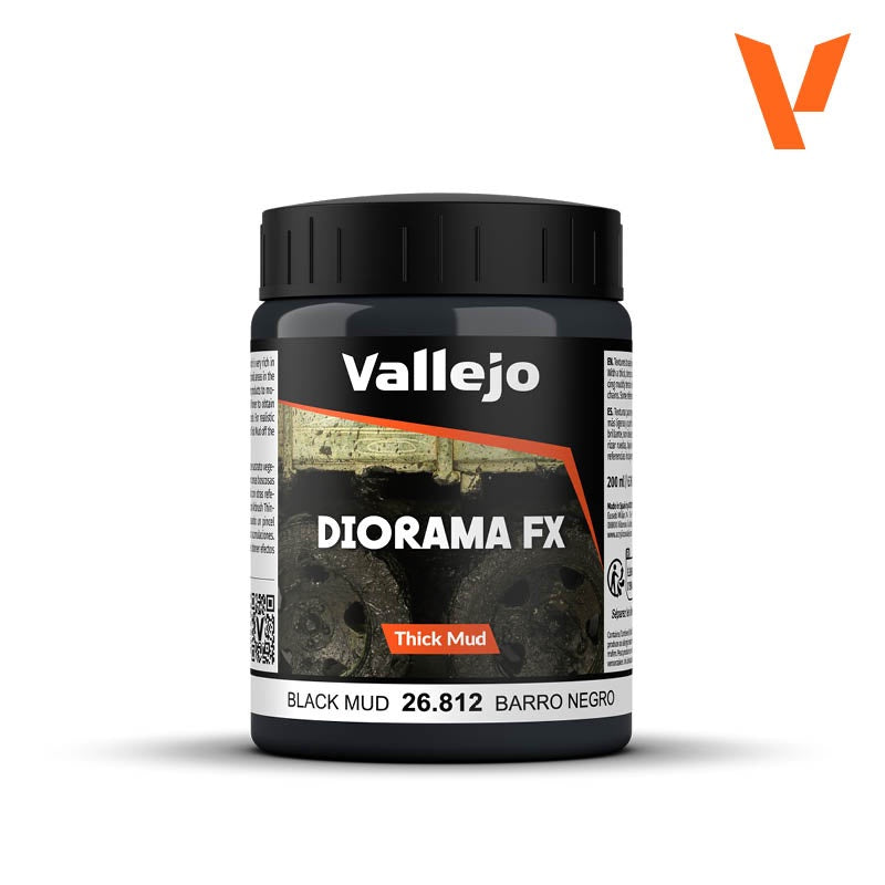 Vallejo Diorama FX Black Mud (200ml)