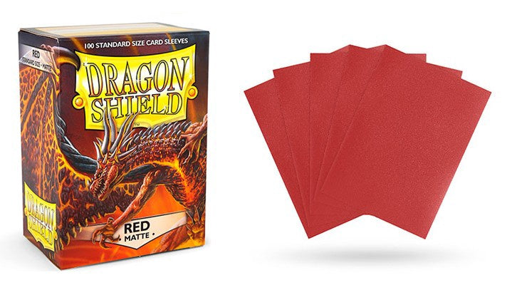 Dragon Shield Sleeves Matte Red(100)