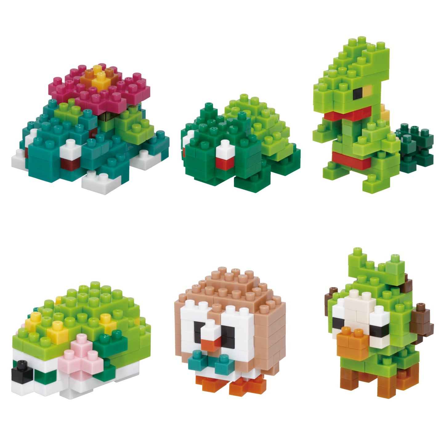 Nanoblock mininano Series - Pokemon Type Grass Set 1