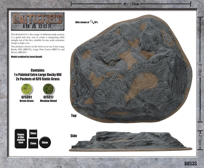 Battlefield In A Box - Extra Large Rocky Hill