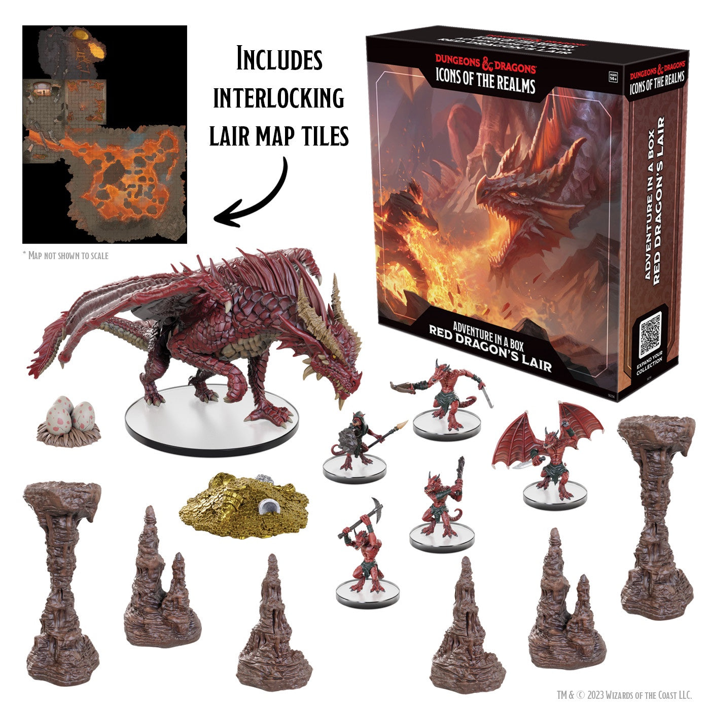 D&d Icons Adventure In A Box Red Dragons Lair