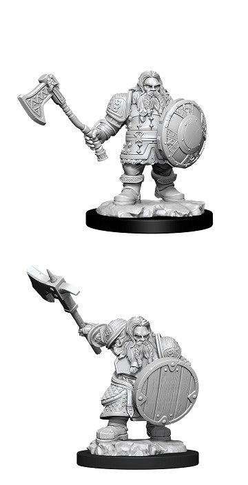 D&D Unpainted Minis Wv11 Male Dwarf Fighter