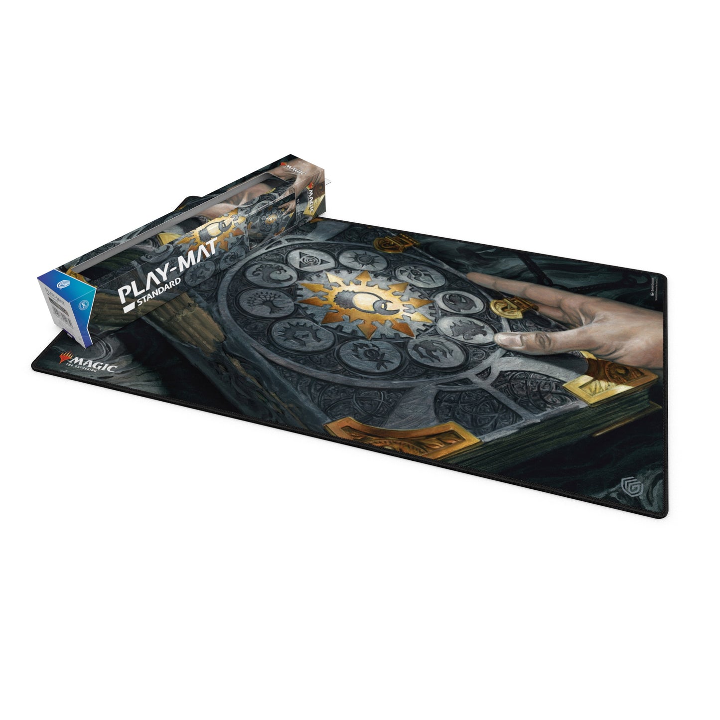 Tapis de jeu Garde Ultime MTG Sommet des Guildes Tome du Pacte des Guildes