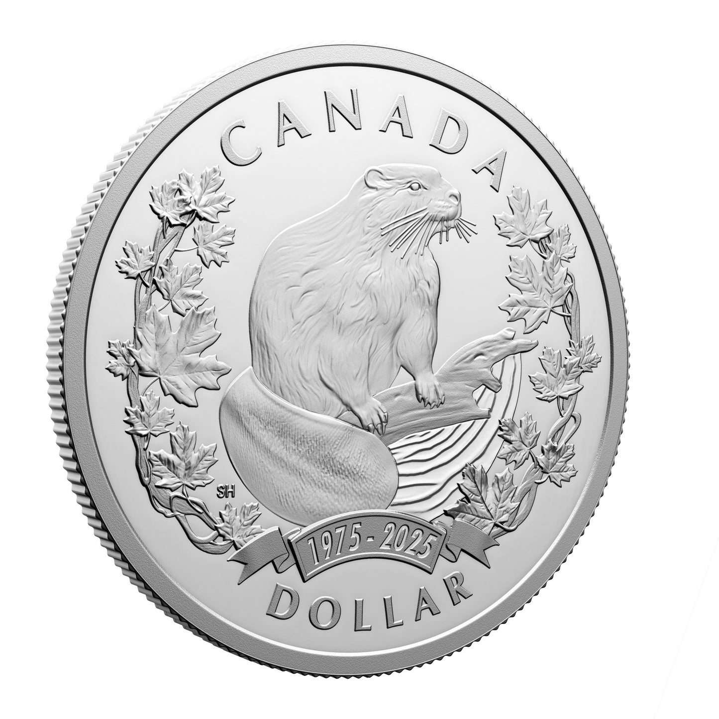 Special Ed. Silver Dollar 50Th Anniversary Of The Beaver As An Official Symbol