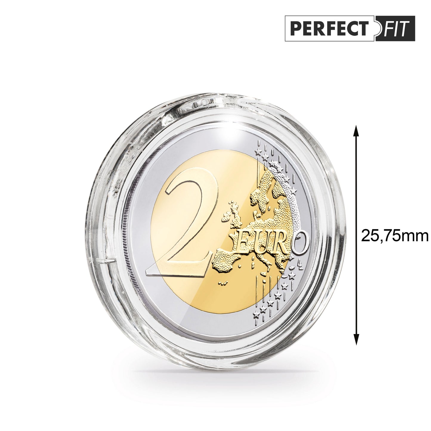 Ultra Coin Capsules Perfect Fit For 2 Euro (2575 MM) Pack Of 10
