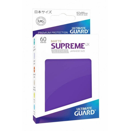 Pochettes de protection Ultimate Guard Supreme UX taille S violet mat, 60 unités