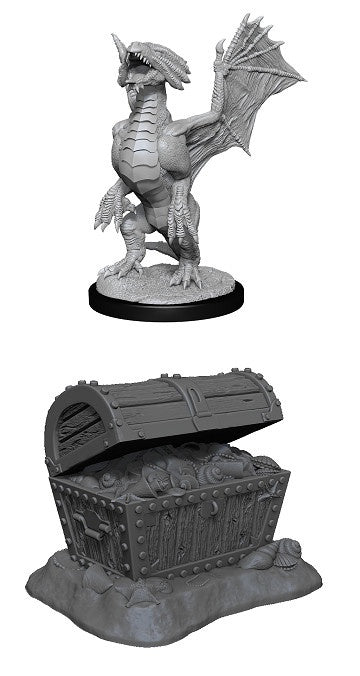 D&D Unpainted Minis Wv13 Bronze Dragon Wyrmling