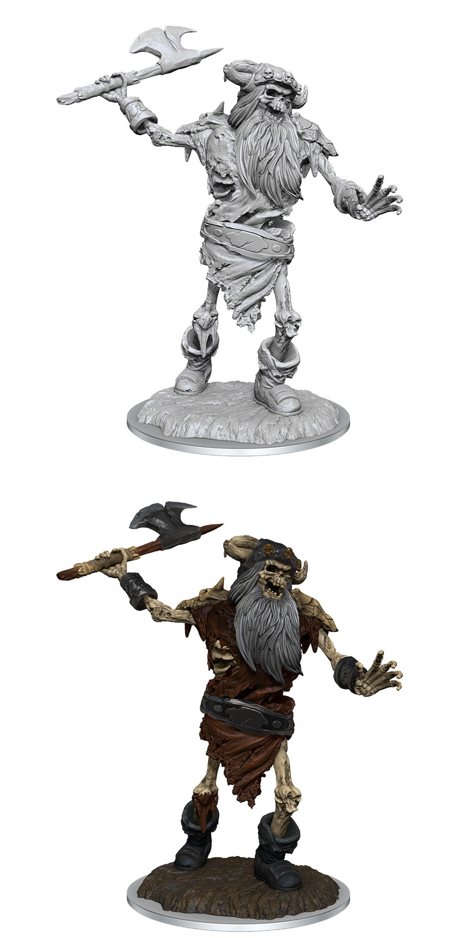 Figurines non peintes D&D Wv16 Squelette géant de givre