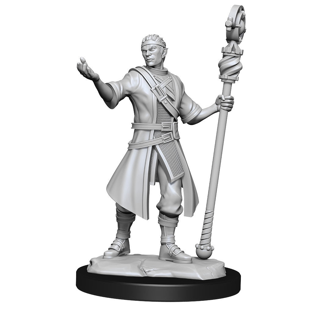 Figurine non peinte D&D Wv14 Demi-elfe Magicien Homme