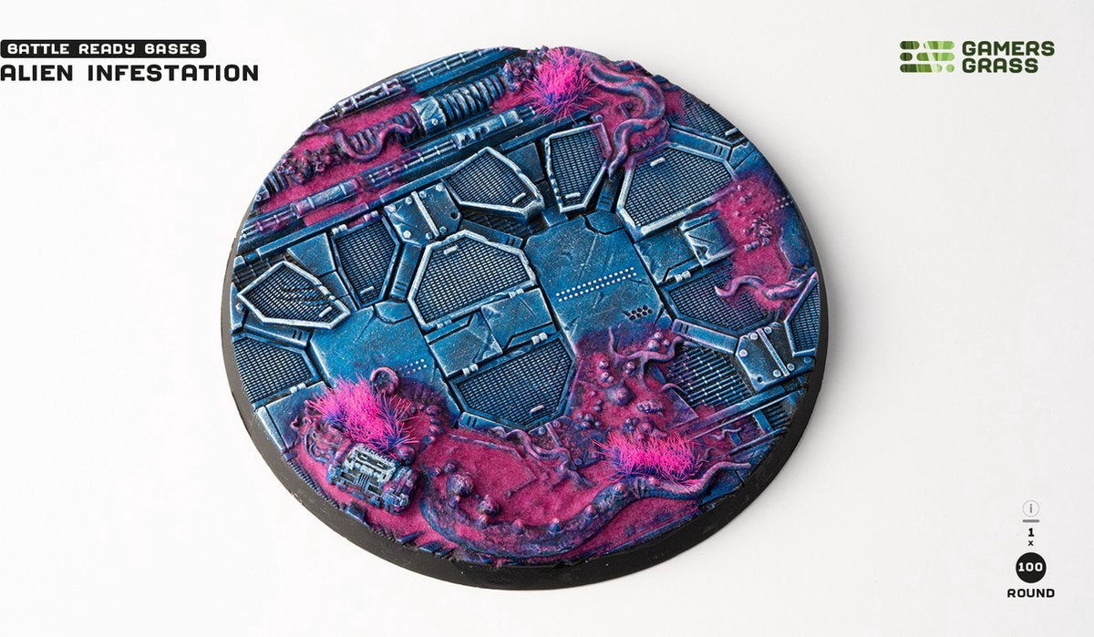 Alien Infestation Bases Round 100mm (x1)