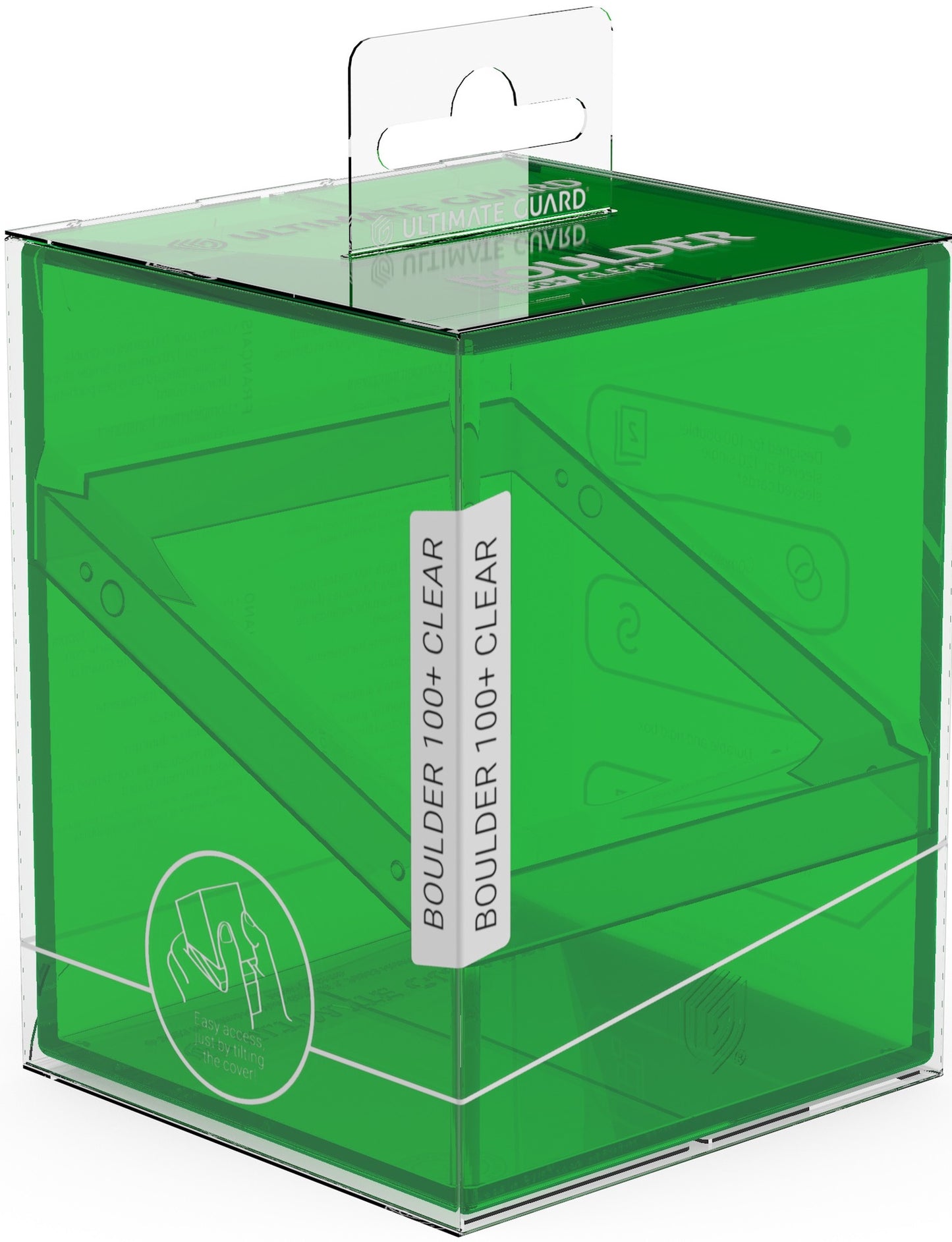 Ultimate Guard Deck Case Boulder 100+ Clear Emerald