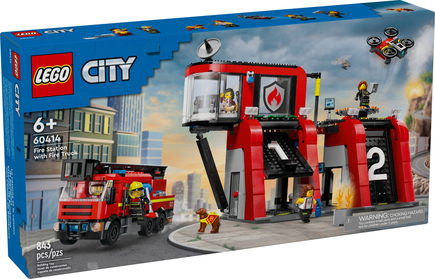 LEGO Fire Station with Fire Truck (60414)