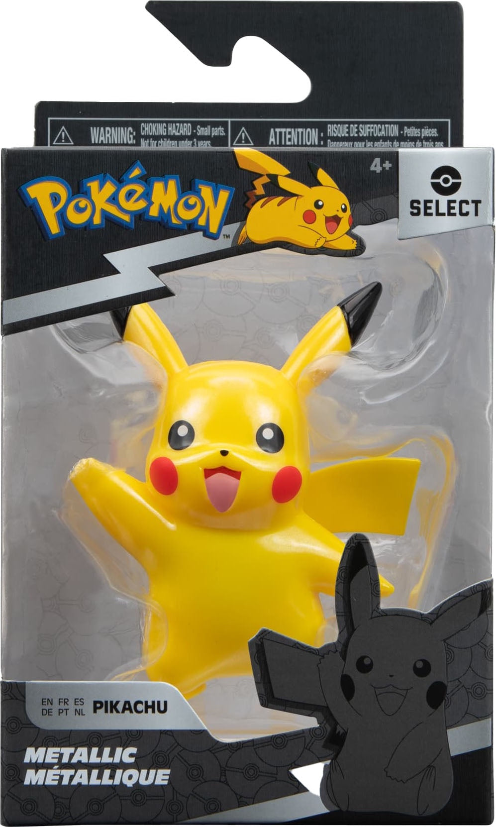 Figurine de combat métallique Pikachu de la collection Pokémon Select