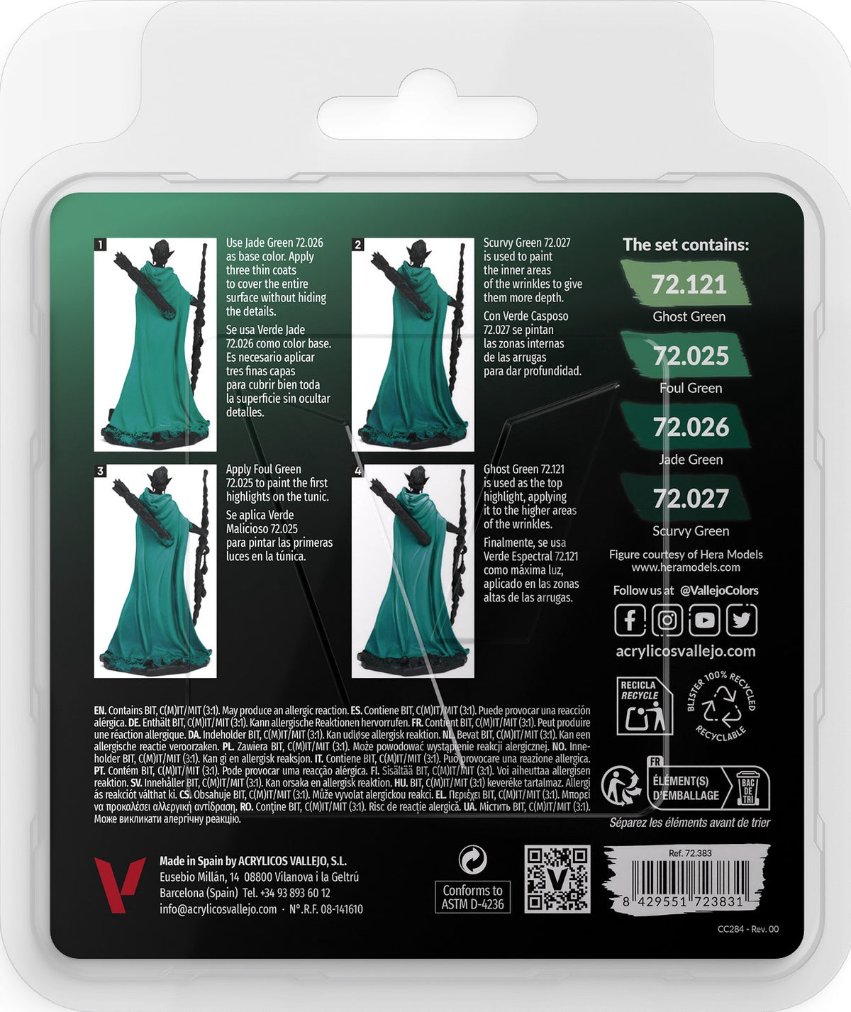 Vallejo Game Color Set Cold Green