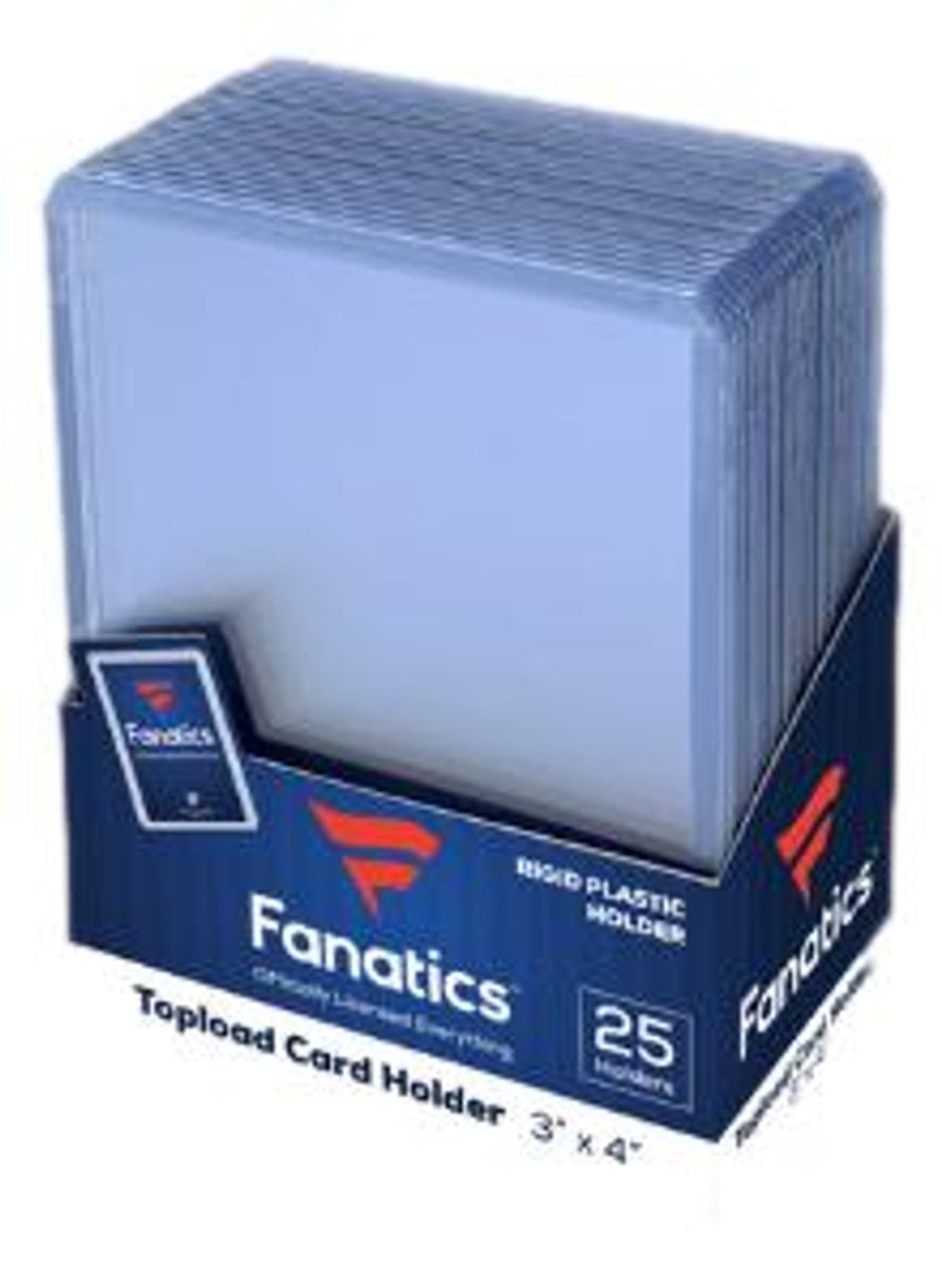 Paquet de 25 cartouches Fanatics Toploads 35pt