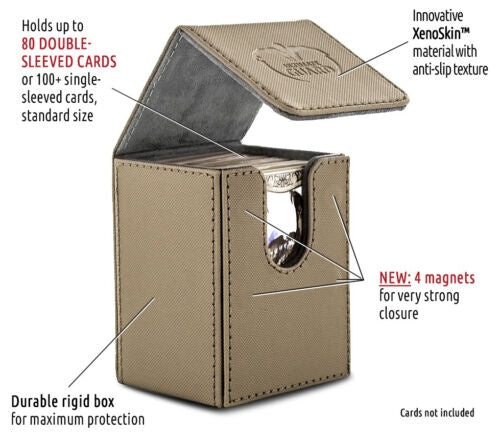 Ultimate Guard Flip Deck Case Xenoskin Sand 80+