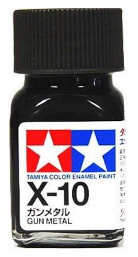 Peinture émail Tamiya Gun Metal (X-10) 10 ml