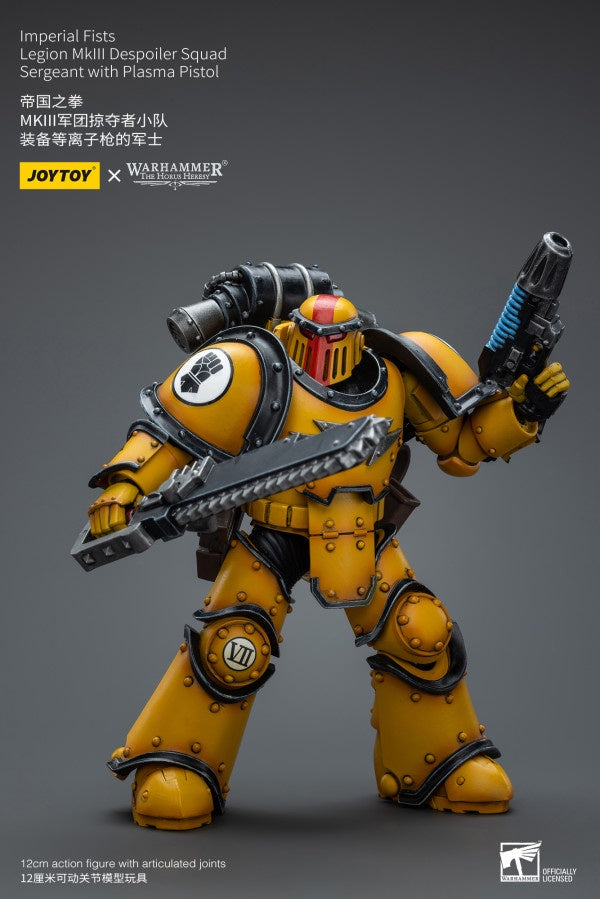 Legion MkIII Despoiler Squad Sergeant with Plasma Pistol Imperial Fists Joy Toy