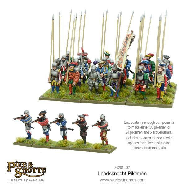 Pike & Shottle Landsknechts Pikemen