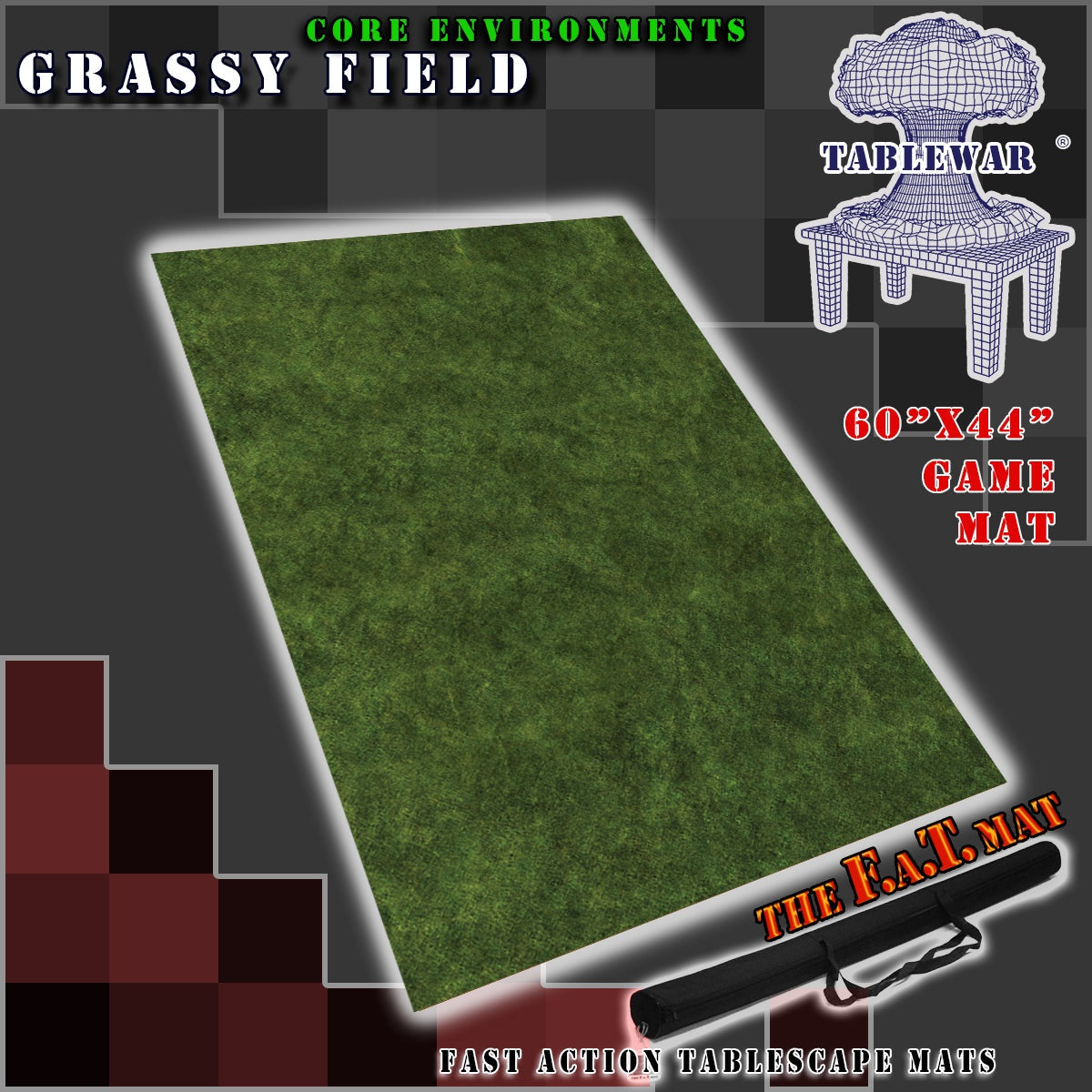F.a.t. Mats - Core Environment Grassy Field 60 Inchesx44 Inches