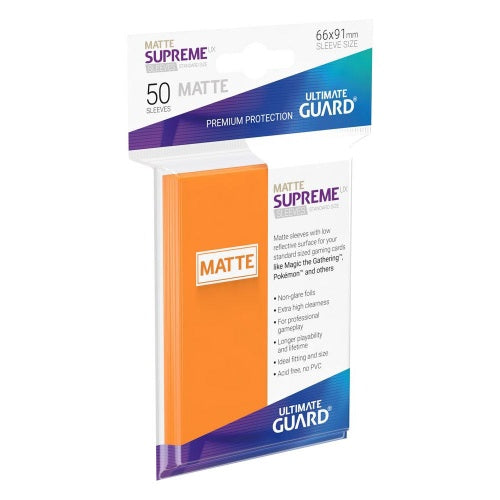 Ultimate Guard Sleeves Supreme Ux Matte Orange 50Ct