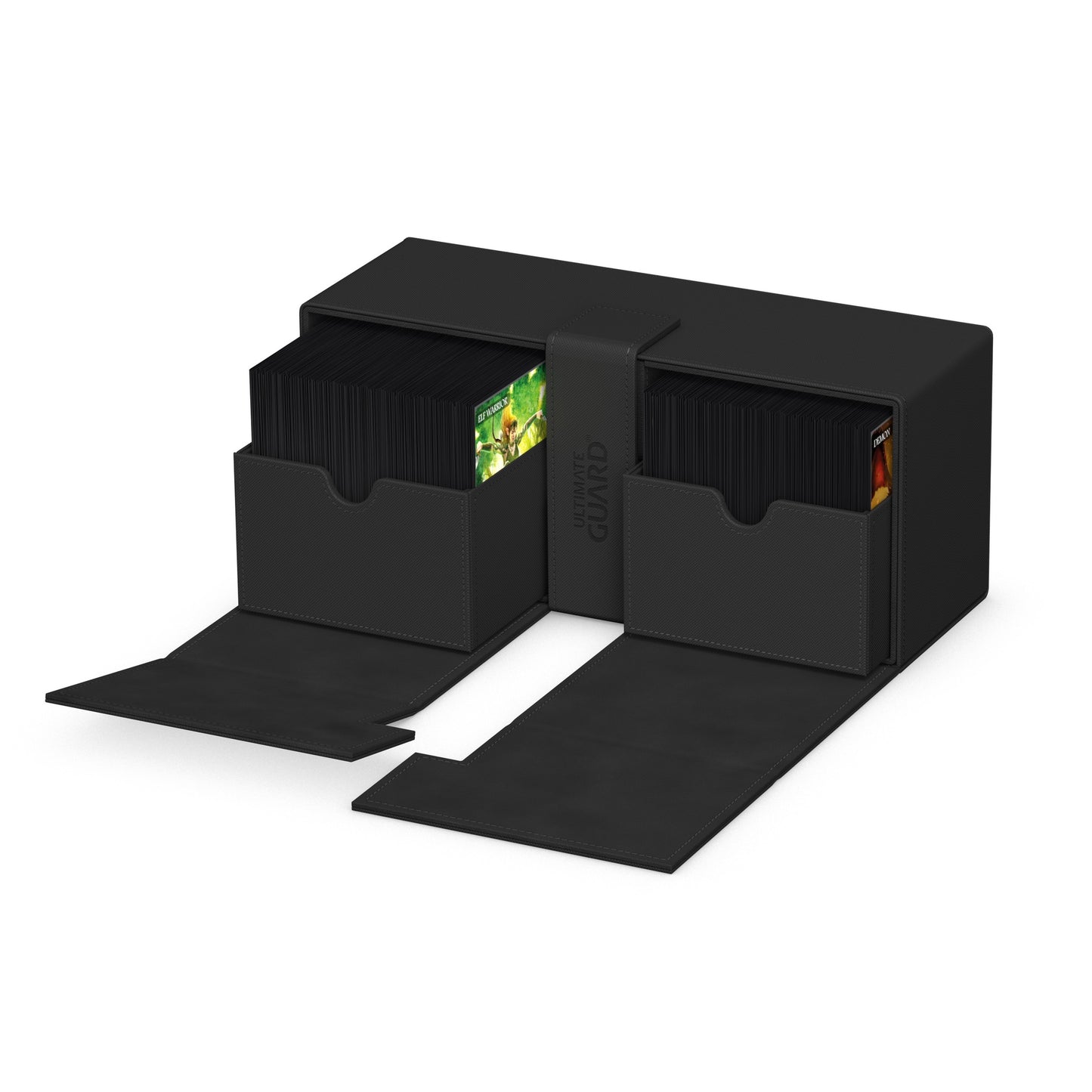 Ultimate Guard Twin Flip N Tray Deck Case Monocolor Black 266+