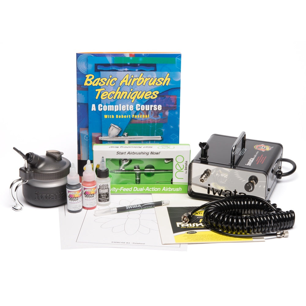 Iwata Airbrush MEDEA Beginner Set with compressor (Neo CN)