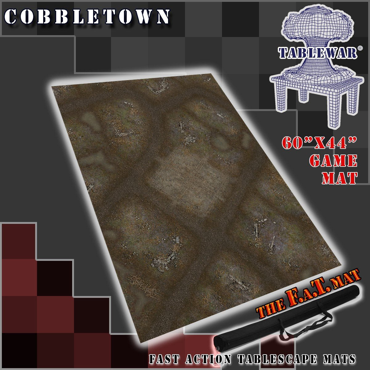 F.A.T. MATS - Winter Cobbletown 60X44