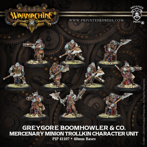 Unité mercenaire GreygoreBoomhowler & Co Trollkin - PIP 41107