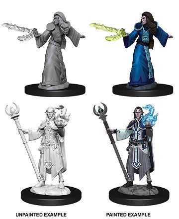 Figurines non peintes D&D Wv9 Elfe magicien mâle