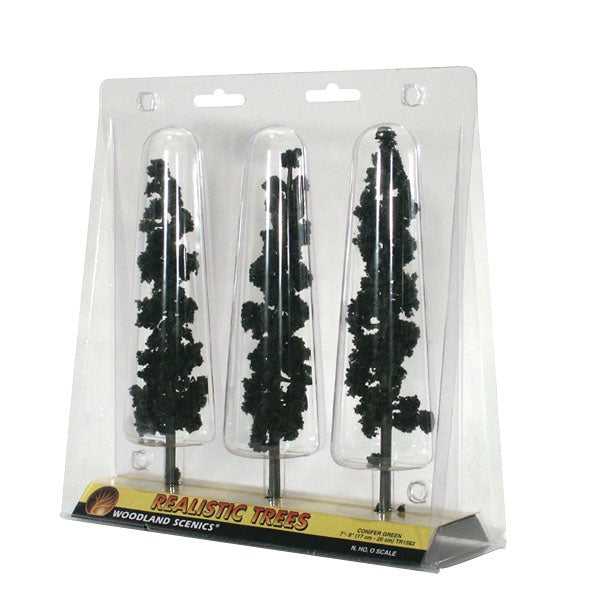 Woodland Scenics Ready - Conifer Green (7" - 8") (3/Pk) TR1563