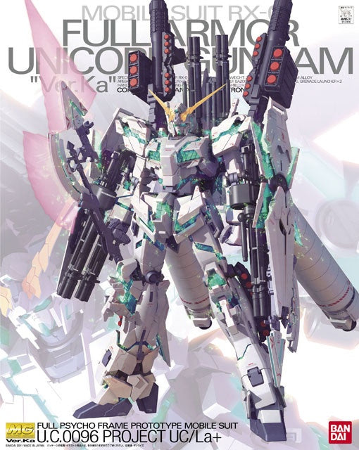 Bandai MG RX-0 Full Armor Unicorn Gundam Ver.Ka 1/100