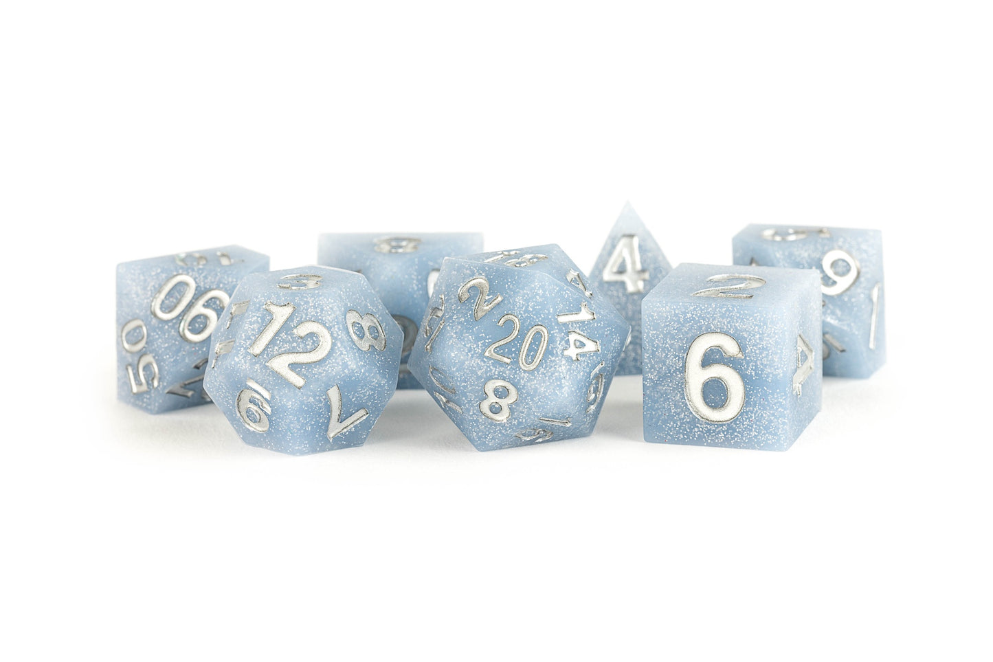 Silicone 7 Dice Set Rubber Glacial Debris 16mm