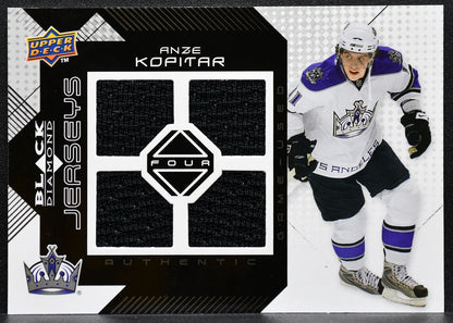 2008-09 UD Black Diamond Jerseys Four Anze Kopitar BDJ-AK Kings Jersey 5166