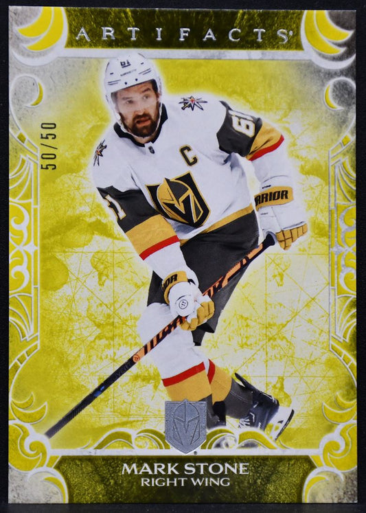2024-25 Upper Deck Artifacts Yellow Mark Stone 43 Vegas Golden Knights 50/50 1717