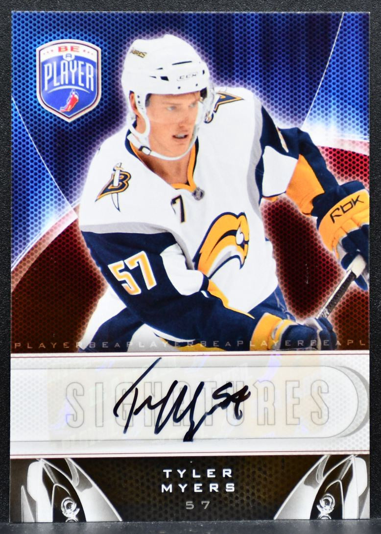 2009-10 Upper Deck Be A Player Signatures Tyler Myers Buffalo Sabres Auto 6488