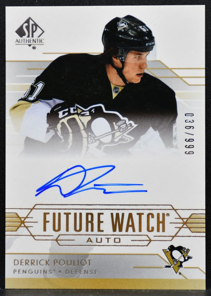 2014-15 SP Authentic Future Watch Auto Derrick Pouliot RC Auto 036/999 5948